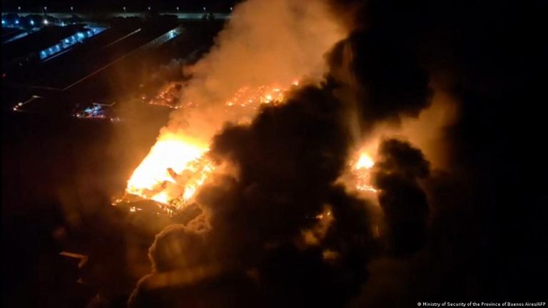 Massive Fire and Explosions Shake Argentine Capital Crisis Contained