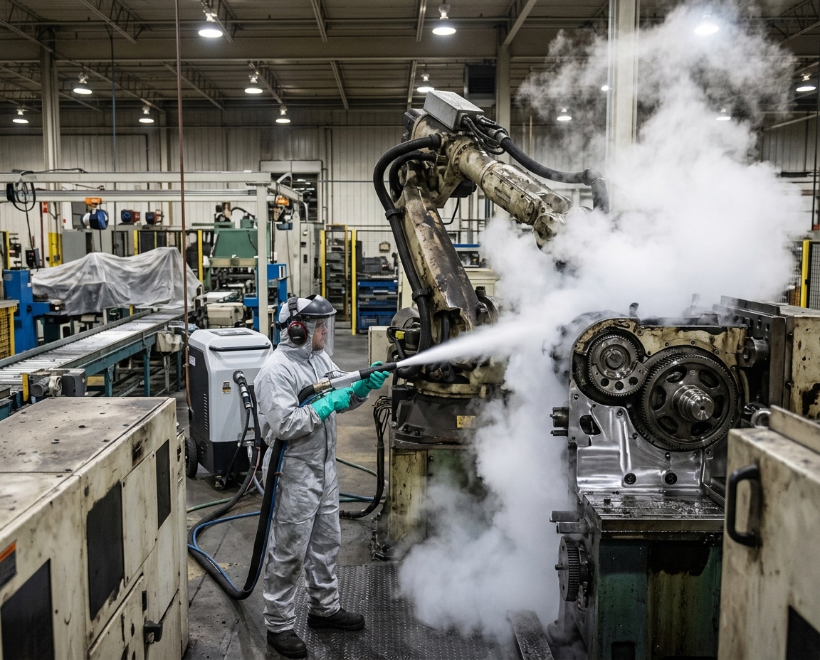 Dry Ice Blasting In the Oil & Gas Industry