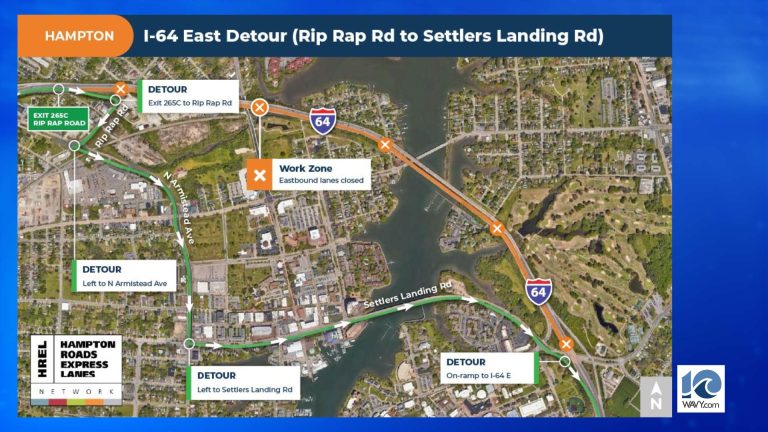 Hampton Interstate I 64 Undergoes Overnight Transformation with New Overhead Works